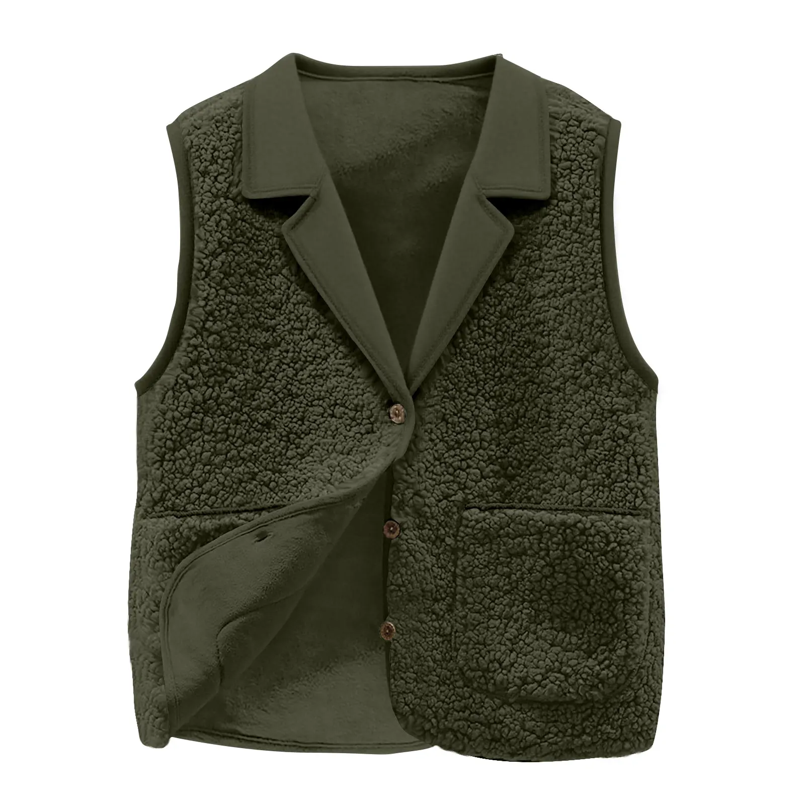 Gilet sans manches bouclette – Image 2