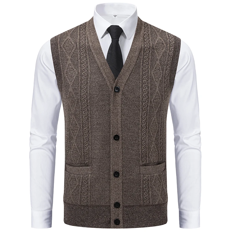 Gilet sans manches maille retro – Image 9