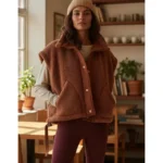 Gilet sans manches polaire à poches