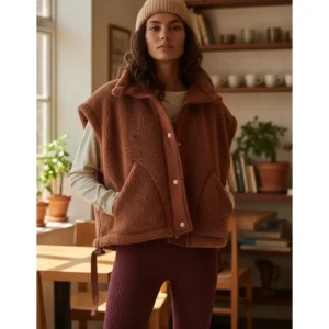 Gilet sans manches polaire à poches