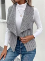 Gilet sans manches cardigan