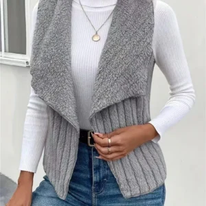 Gilet sans manches cardigan