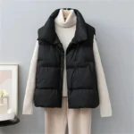 Gilet sans manches bouffant noir