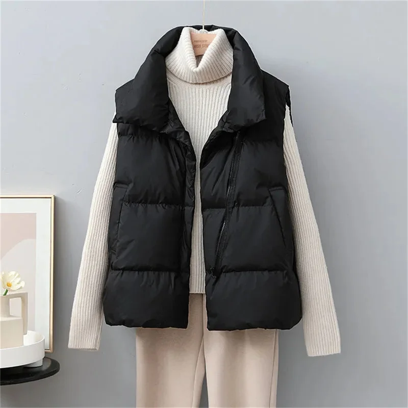 Gilet sans manches bouffant noir
