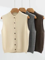 Gilet sans manches  100% laine