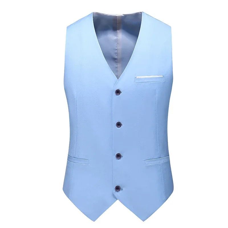 Gilet sans manches cérémonie bleu – Image 7