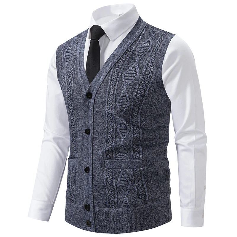 Gilet sans manches maille retro – Image 2