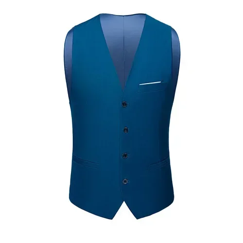 Gilet sans manches cérémonie bleu