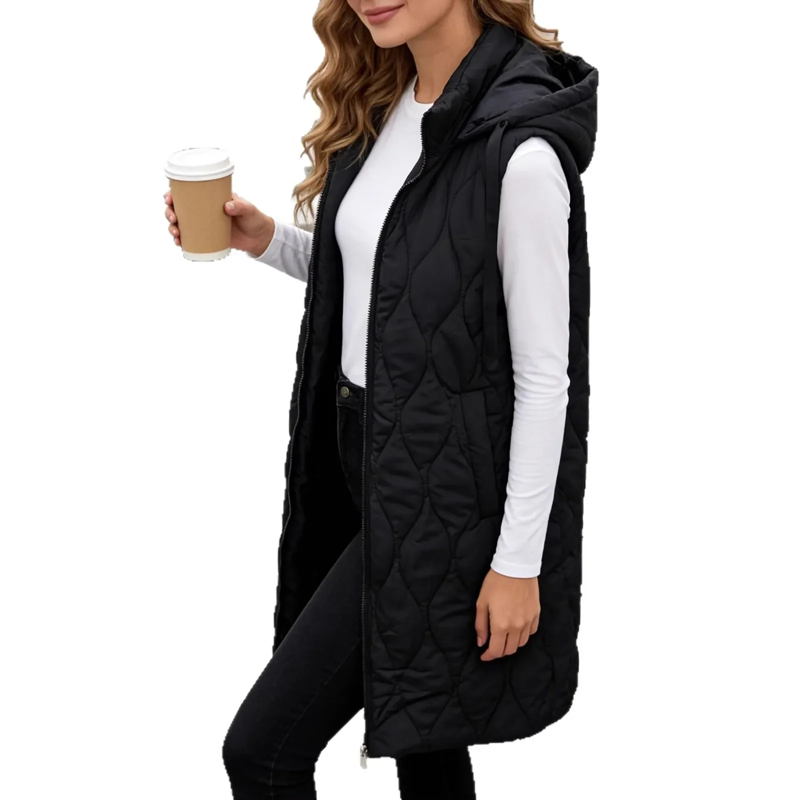 Gilet sans manches long décontracté – Image 6