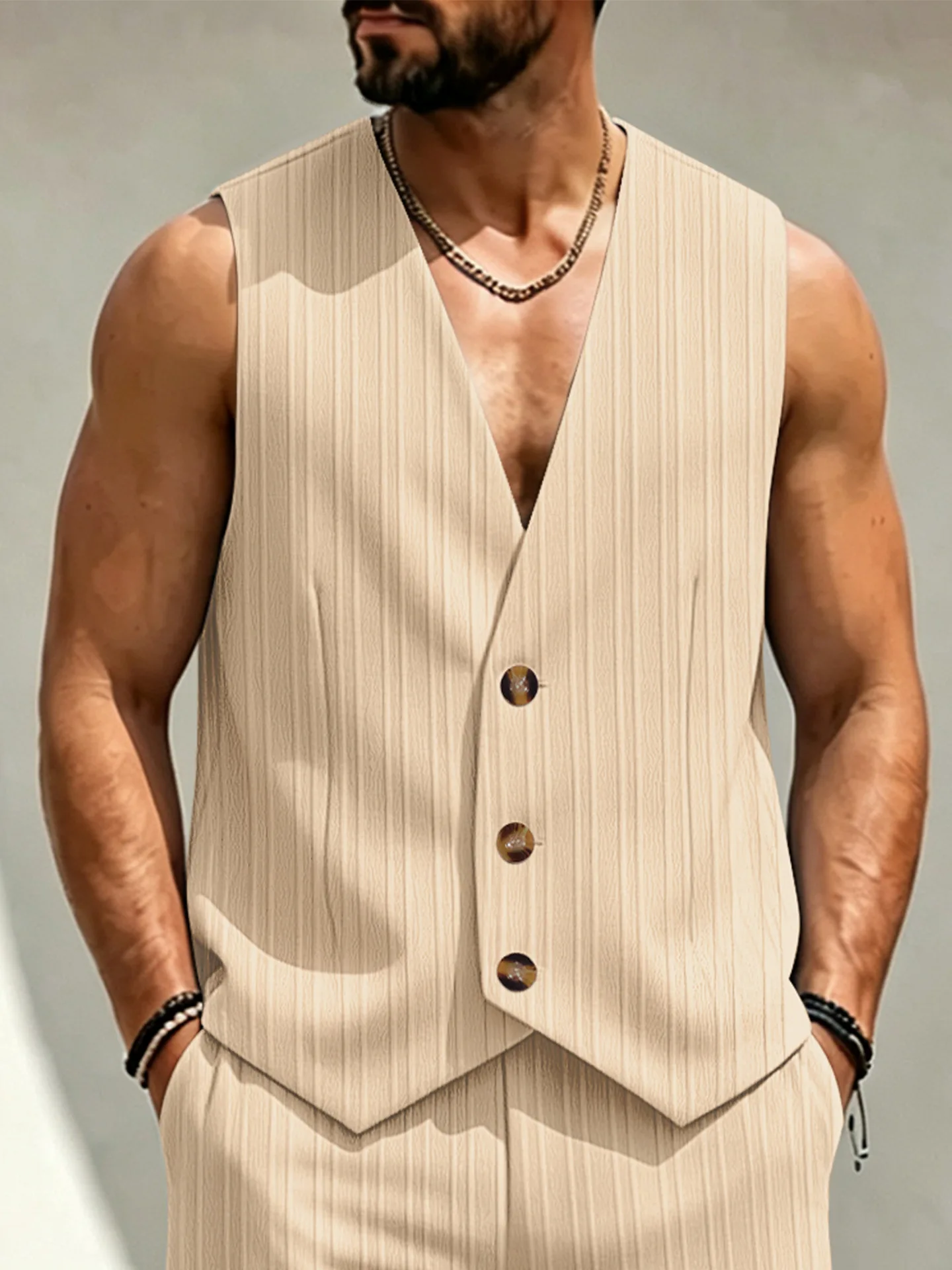 Gilet sans manches décontracté – Image 3