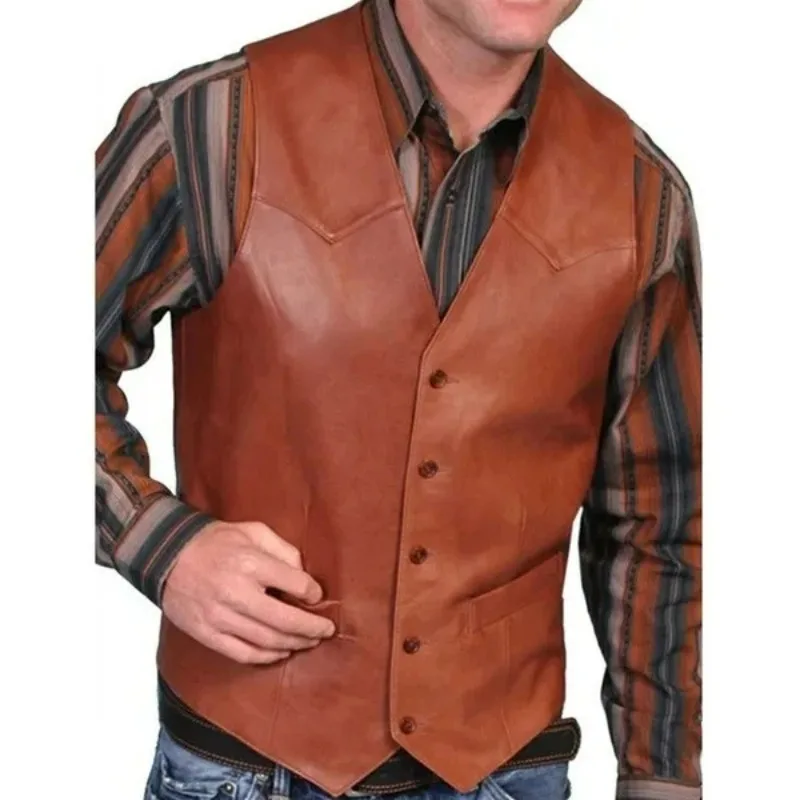 Gilet sans manches effet cuir – Image 2