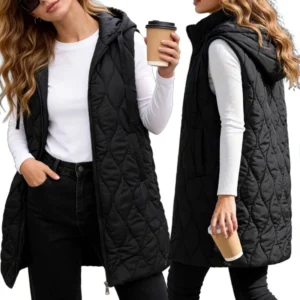 Gilet sans manches long décontracté