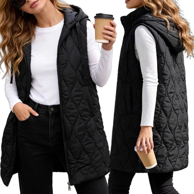 Gilet sans manches long décontracté